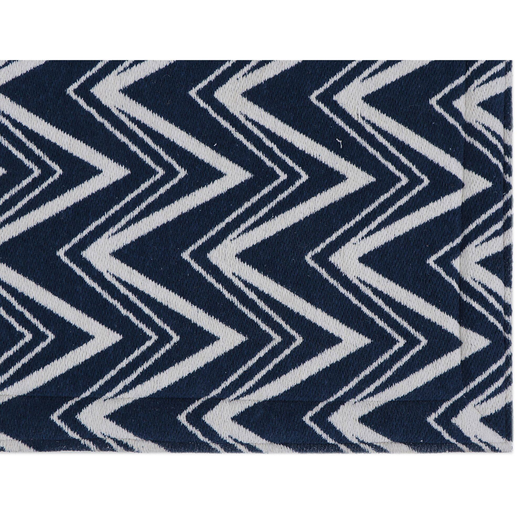 RugSmith Navy Machine Woven Lux AntiFatigue Kitchen Mat, 20" x 36